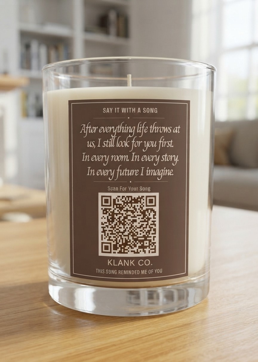 Can't Help Falling In Love candle — Loving you feels less like chaos and more like arriving.