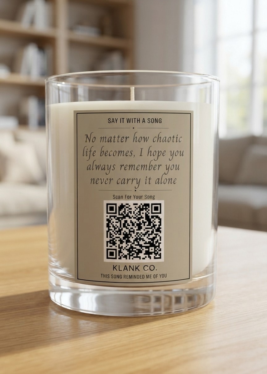 Count On Me candle — No matter how chaotic life becomes, I hope you always remember you never carry it alone.