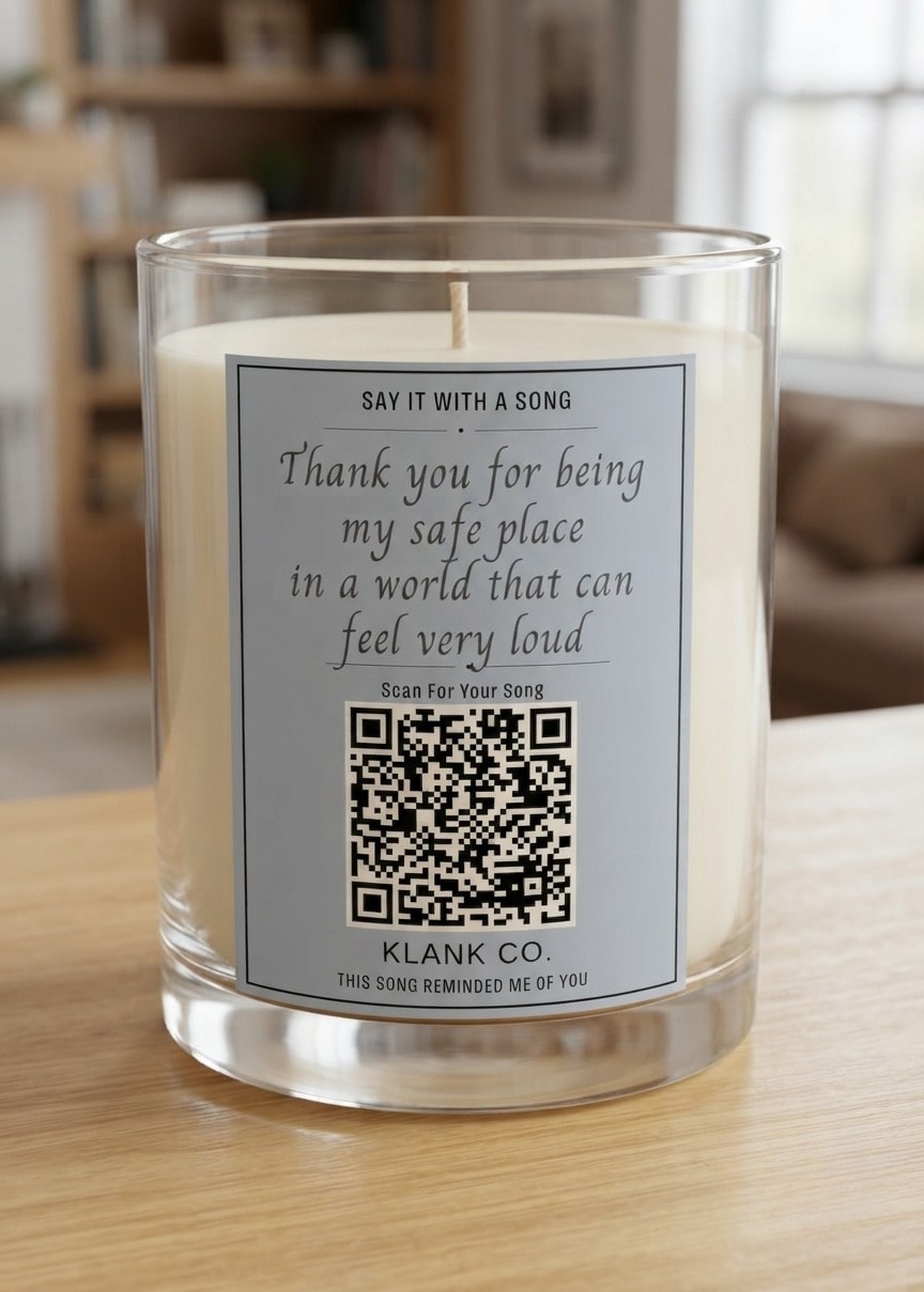 Lean On Me candle — Thank you for being my safe place in a world that can feel very loud.