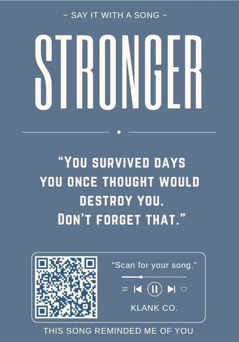 Say It With A Song — Classic pop and rock song titles as bold visual hooks, paired with relatable, poetic or playfully sarcastic copy.