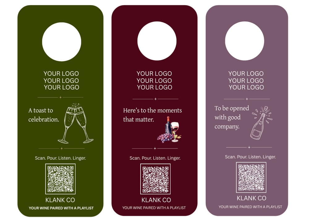 Celebration & Joy wine tag — Sample 1