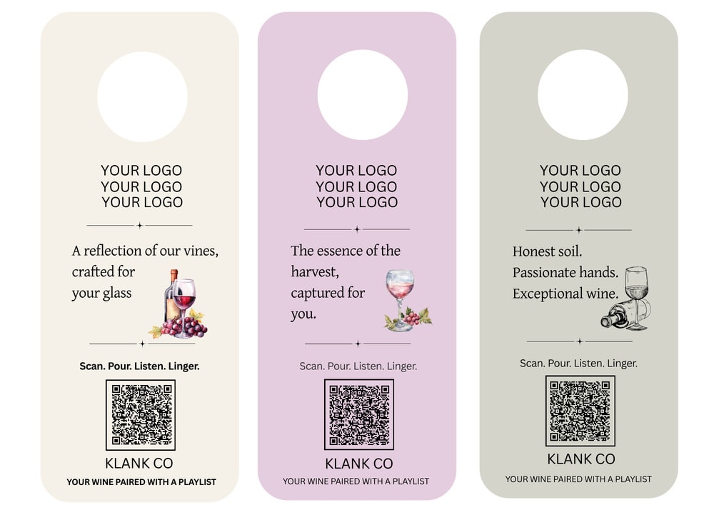 Terroir & Craft wine tag — Honest & earthy